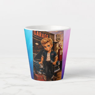Rockachibi Dean dawn – Vintage Gift Idea Latte Mug