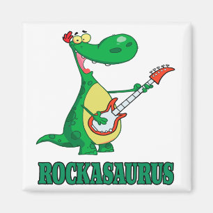 rockasaurus rock n roll dino dinosaur.ai magnet