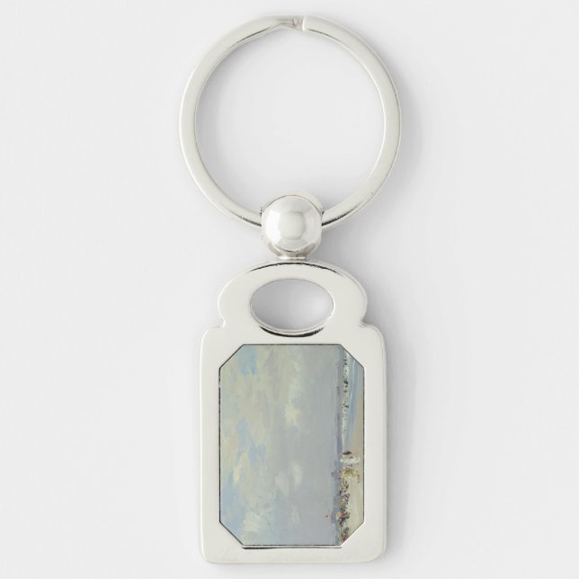 Rockaway Beach (New York) (by E.H. Potthast) Key Ring (Front)