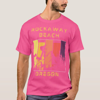 Rockaway Beach Or Distressed Mountain Hiking Climb T-Shirt