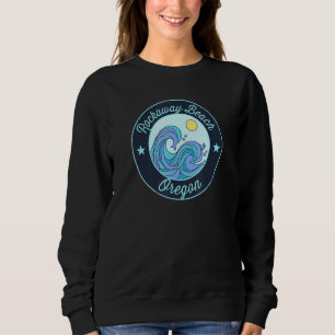 Rockaway Beach Or Oregon Souvenir Nautical Surfer  Sweatshirt