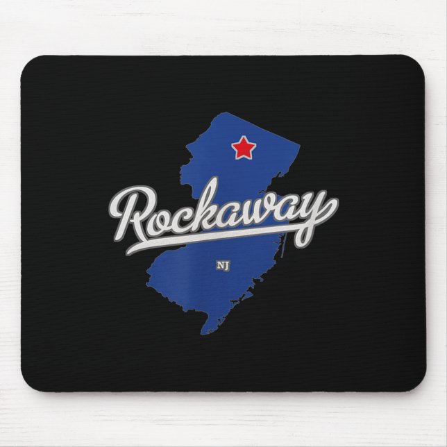 Rockaway New Jersey Nj Map  Mouse Mat (Front)