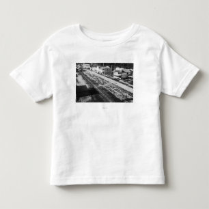Rockaway, Oregon Beach and Main Street Photograp Toddler T-Shirt