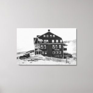 Rockaway, Oregon Lake Lytle Hotel Photograph Canvas Print