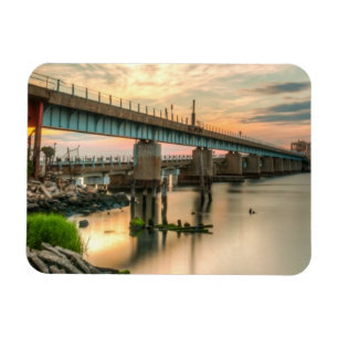 Rockaway Train Bridge Magnet