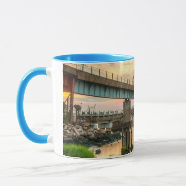 Rockaway Train Bridge Mug (Left)