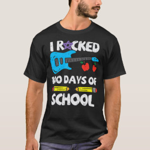 Rocked 100 Days Of School Guitar 100th Day Smarter T-Shirt