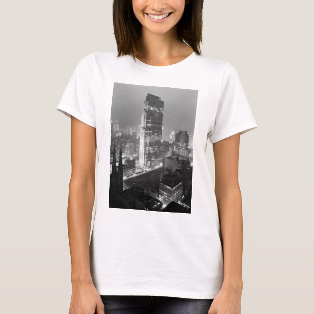Rockefeller Centre and RCA Building New York City T-Shirt (Front)
