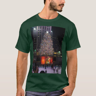 Rockefeller Centre Christmas Tree Scene T-Shirt