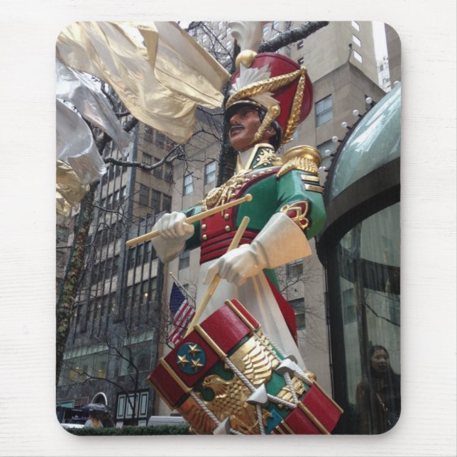 Rockefeller Centre Drummer Boy Christmas New York Mouse Mat (Front)