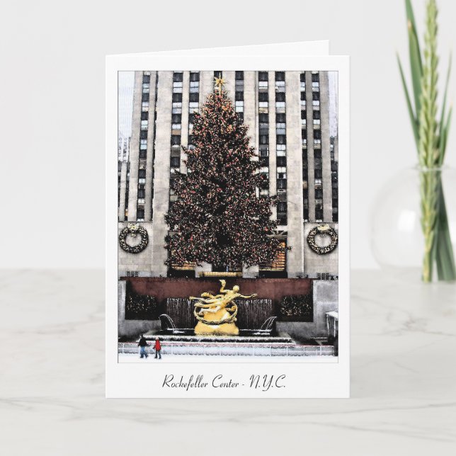 Rockefeller Centre - New York City Holiday Card (Front)