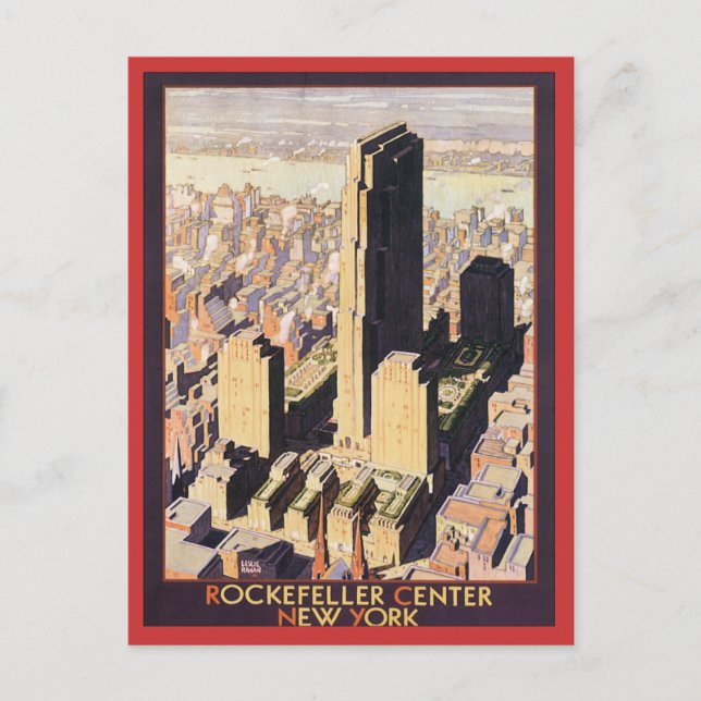 Rockefeller Centre New York Postcard (Front)
