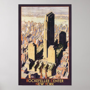 Rockefeller Centre New York Poster