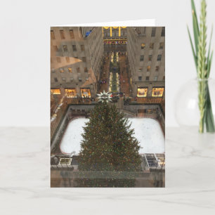 Rockefeller Centre NYC Christmas Tree Holiday Rink Card