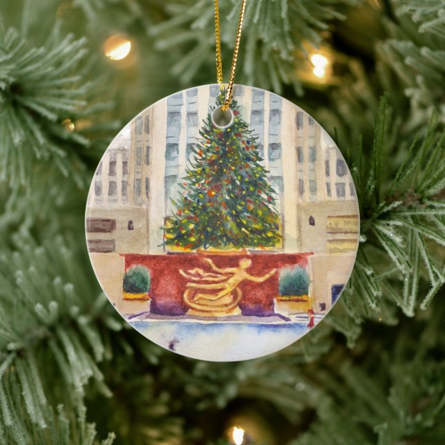 Rockefeller Centre Plaza Christmas Tree Ornament (Tree)