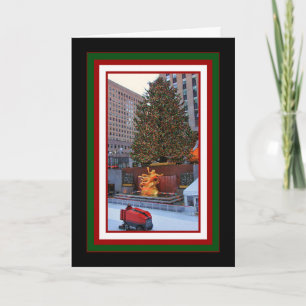 Rockefeller Centre Tree, Rink Christmas Holiday Card