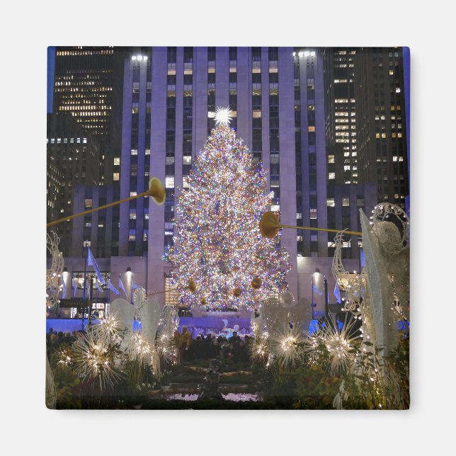 Rockefeller Centre's Angels & Christmas Tree -  Magnet (Front)