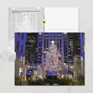 Rockefeller Centre's Angels & Christmas Tree -  Postcard