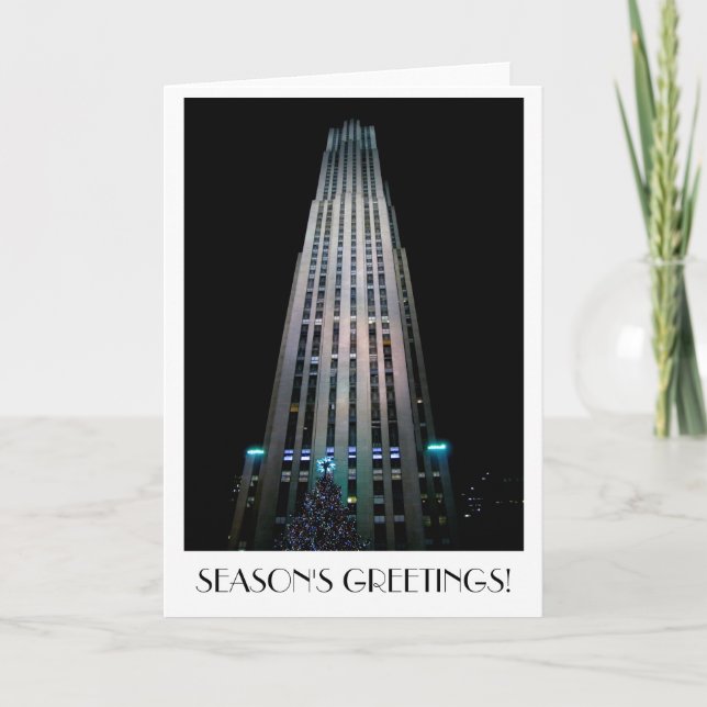 Rockefeller Christmas, New York City Holiday Card (Front)