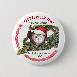 Rockefeller Owl Button