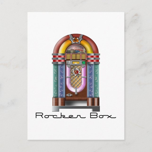 Rocker Box Jukebox Postcard (Front)