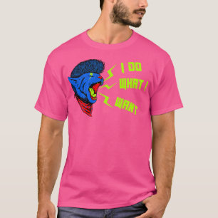 Rocker Cat I do what I want funny Kitty T-Shirt