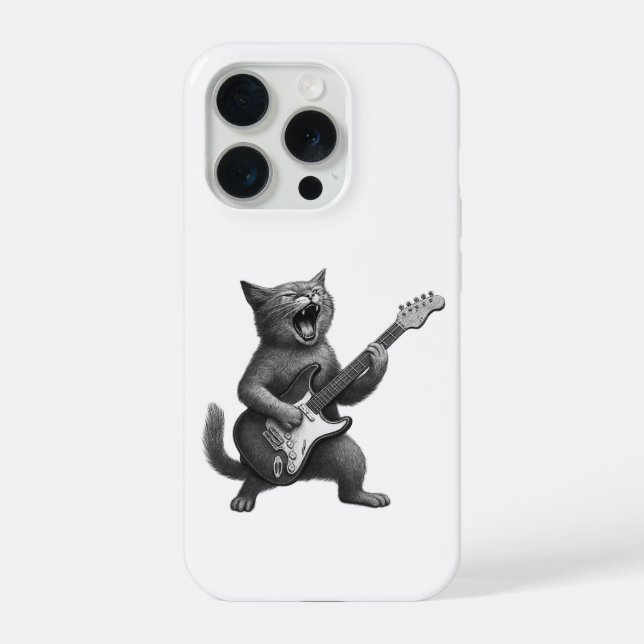 Rocker Cat iPhone Case (Back)