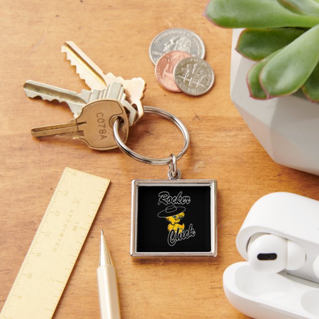 Rocker Chick #4 Key Ring (Desk)