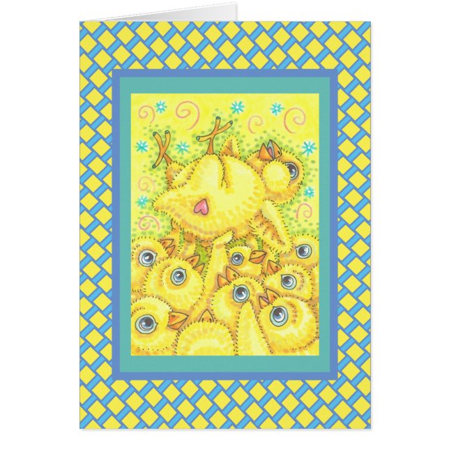 ROCKER CHICK, EASTER MOSH PIT NOTE GREETING CARD V (Front)