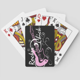 Rocker Chick Guitar Playing Cards