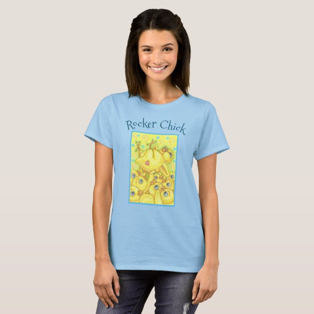 ROCKER CHICK, MOSH PIT EASTER SPRING T-SHIRT (Front Full)
