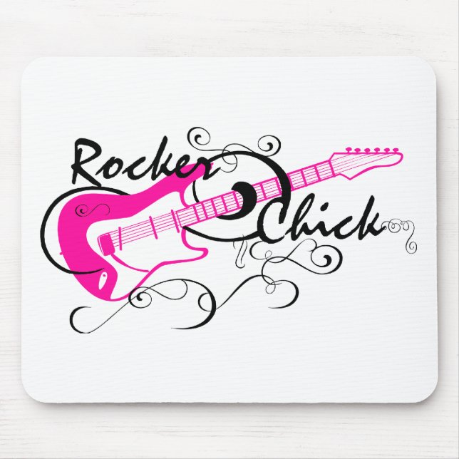 Rocker Chick Mouse Mat (Front)