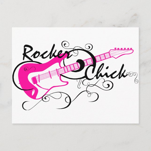 Rocker Chick Postcard (Front)