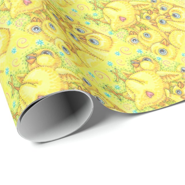 ROCKER CHICK SPRING MOSH PIT WRAPPING PAPER Repeat (Roll Corner)
