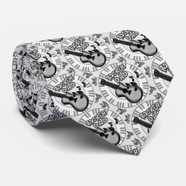 Rocker Dad Tie (Rolled)