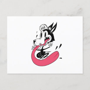 Rocker Dog Postcard