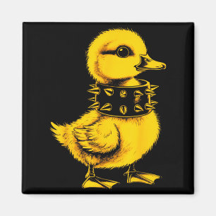 Rocker duck punk metal rock and roll music toddler magnet