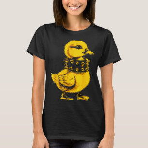 Rocker duck punk metal rock and roll music toddler T-Shirt