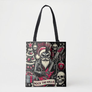 Rocker father xmas tote bag