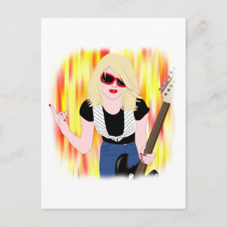 Rocker Girl Postcard