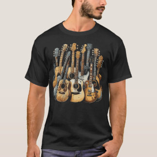 Rocker Guitars Guitarist Player Rock Musician Men T-Shirt