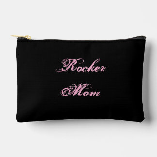 Rocker Mum Cosmetic Bag (Black & Pink)