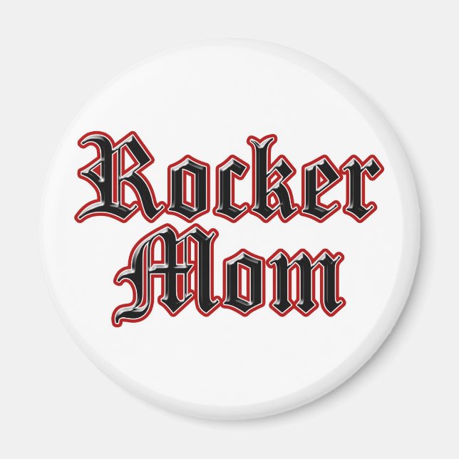 Rocker Mum Magnet (Front)