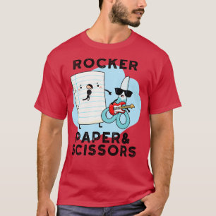 Rocker Paper And Scissors Funny Game Pun 1 T-Shirt