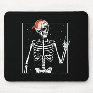Rocker Skeleton Cap Skater Cool Halloween Punk Mouse Mat