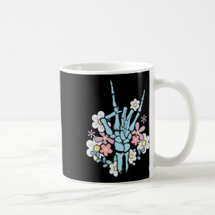Rocker Skeleton Cap Skater Cool Halloween Punk Roc Coffee Mug
