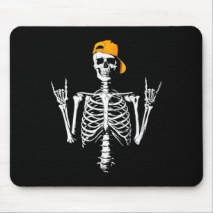 Rocker Skeleton Cap Skater Cool Halloween Punk Roc Mouse Mat
