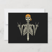 Rocker Skeleton Cap Skater Cool Halloween Punk Roc