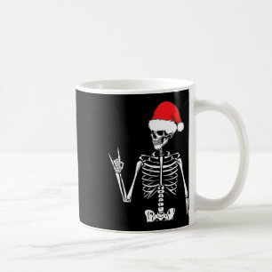 Rocker Skeleton Hand Rock On Costume Fun Christmas Coffee Mug
