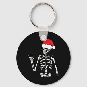 Rocker Skeleton Hand Rock On Costume Fun Christmas Key Ring